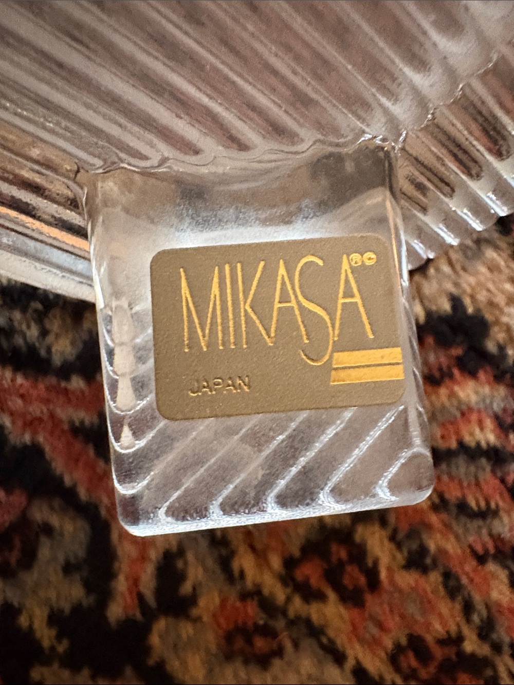 Mikasa Clear Glass Heart-Shaped Decorative Heavy Crystal Frame - Picture 3 of 5